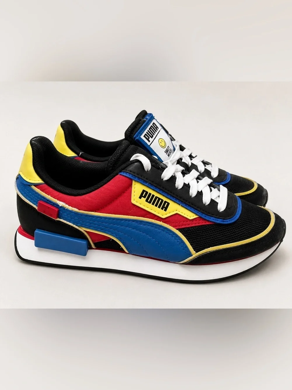 Puma Future Rider Smiley World Kids Multi Color Casual Shoes Sneakers Size 5C